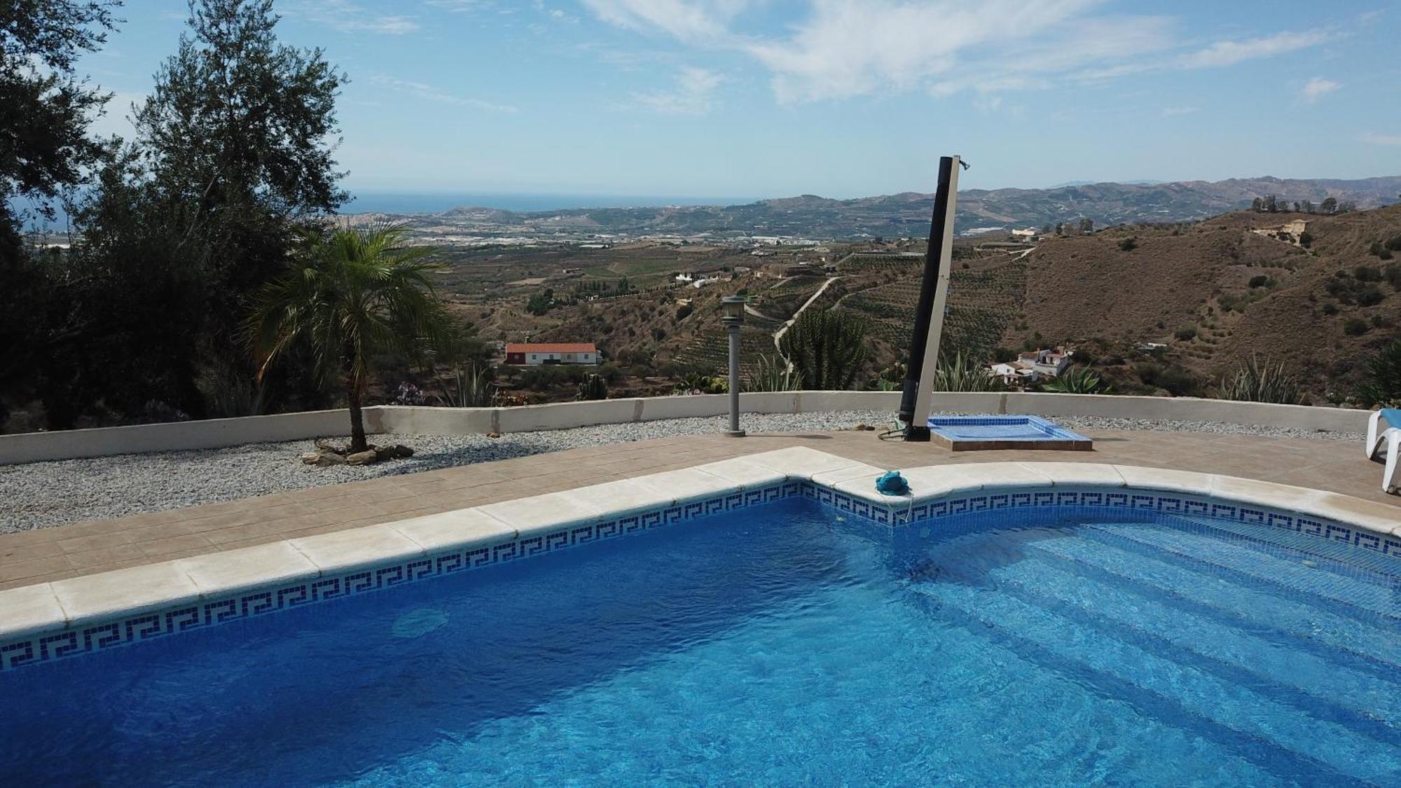 Villa Camakini With Heated Pool And Sea View Arenas (Malaga) Exterior foto